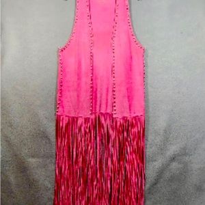 Barbie pink western vest